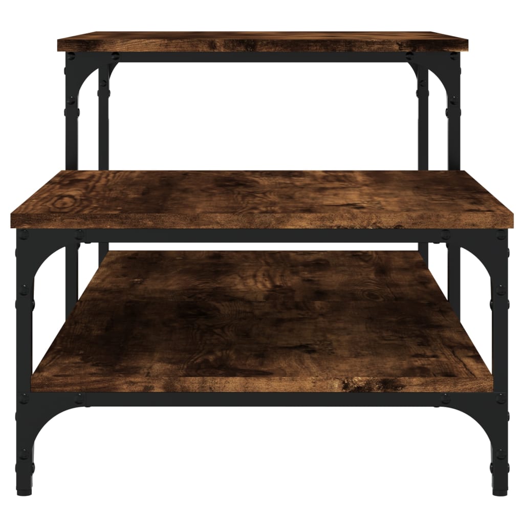Coffee table, smoky oak, 100x50.5x45 cm, processed wood