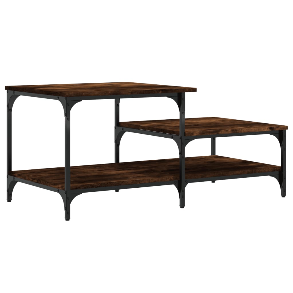 Coffee table, smoky oak, 100x50.5x45 cm, processed wood