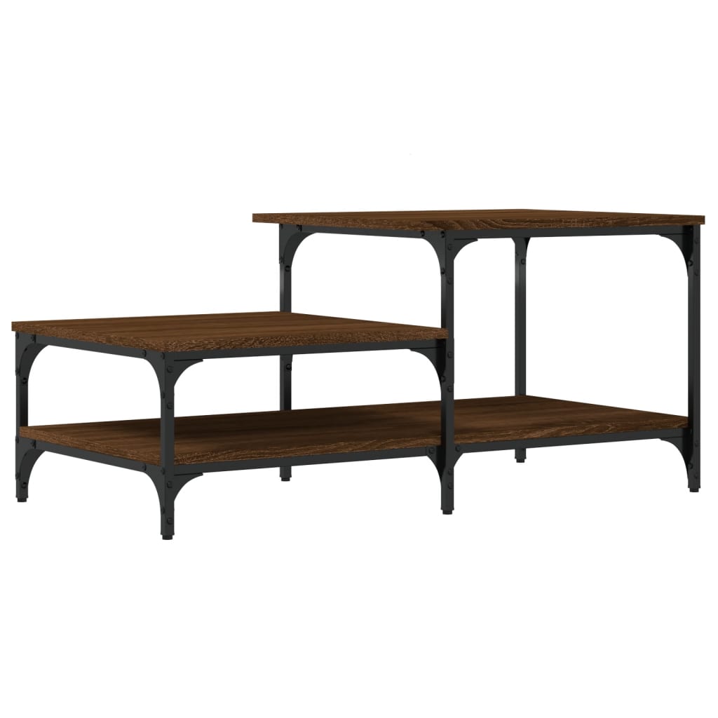 Coffee table, brown oak, 100x50.5x45 cm, processed wood