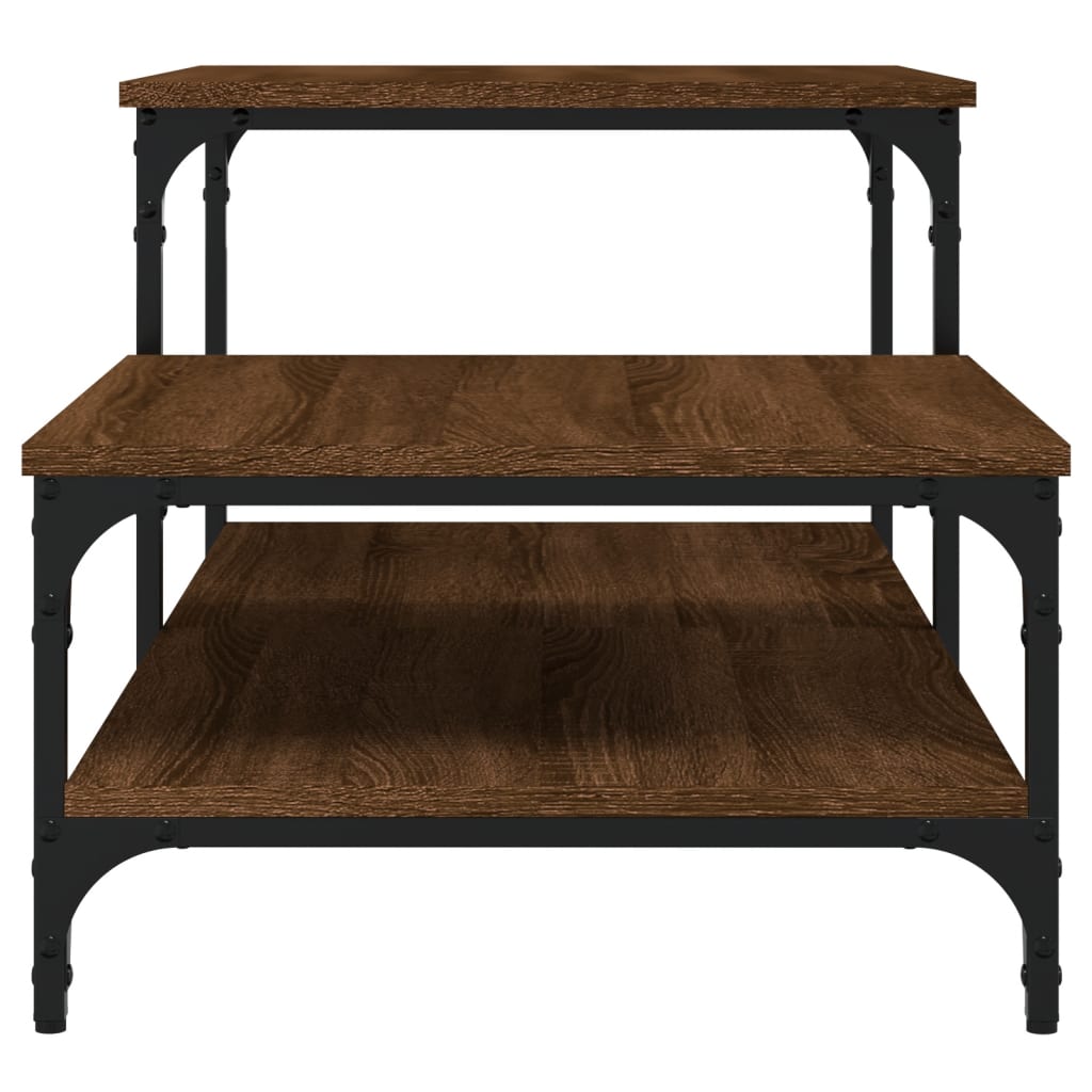 Coffee table, brown oak, 100x50.5x45 cm, processed wood