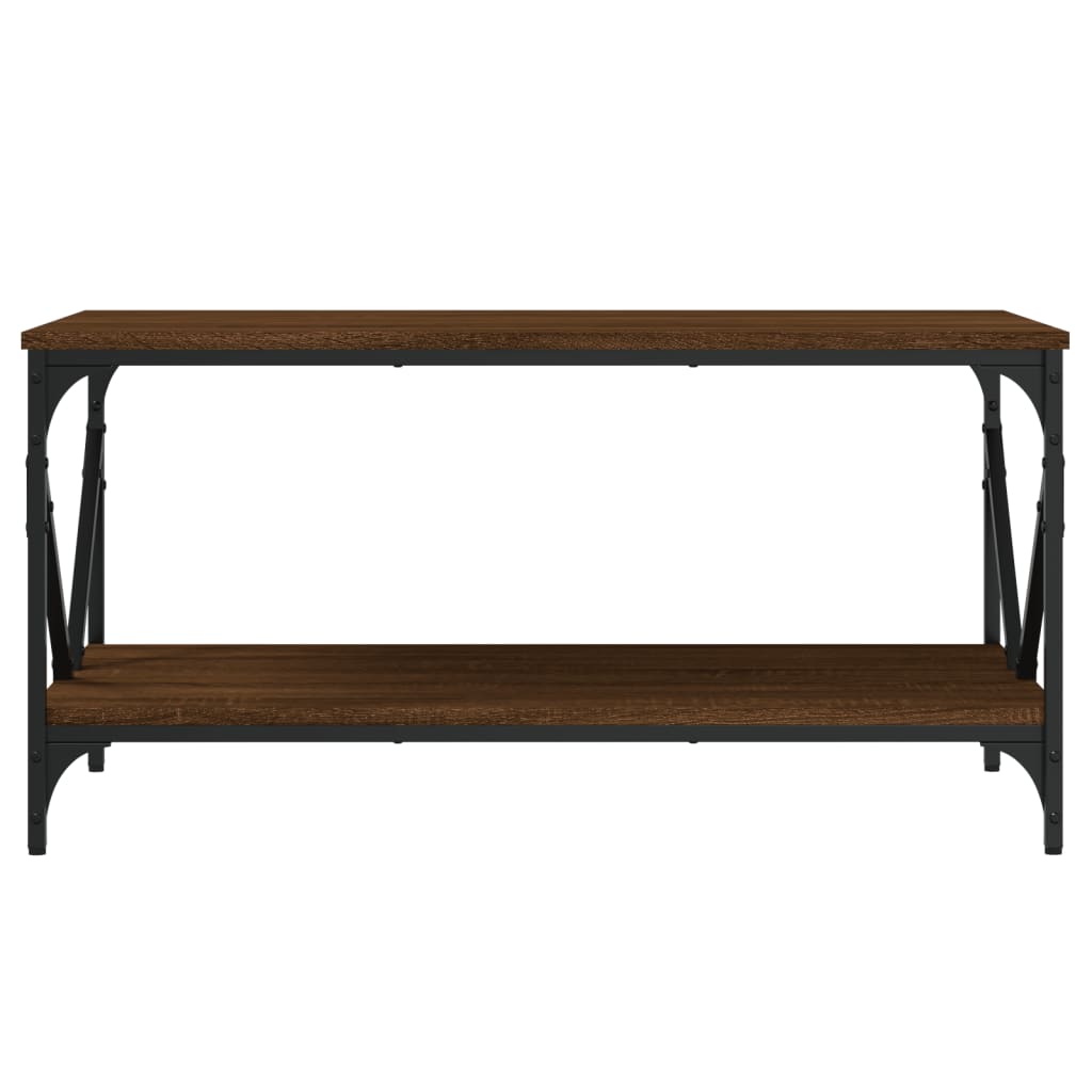 Coffee table, brown oak, 90x50x45 cm, processed wood