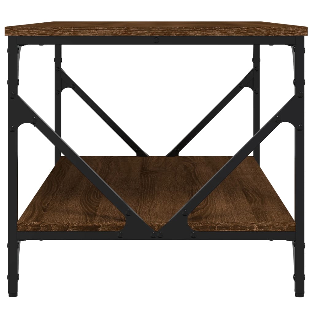 Coffee table, brown oak, 90x50x45 cm, processed wood