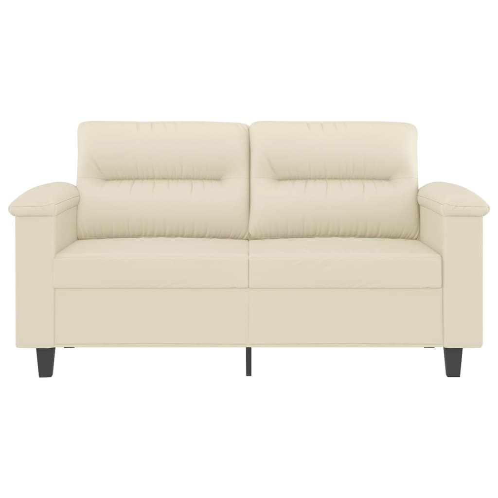 2-seater sofa, cream, 120 cm, ecological leather