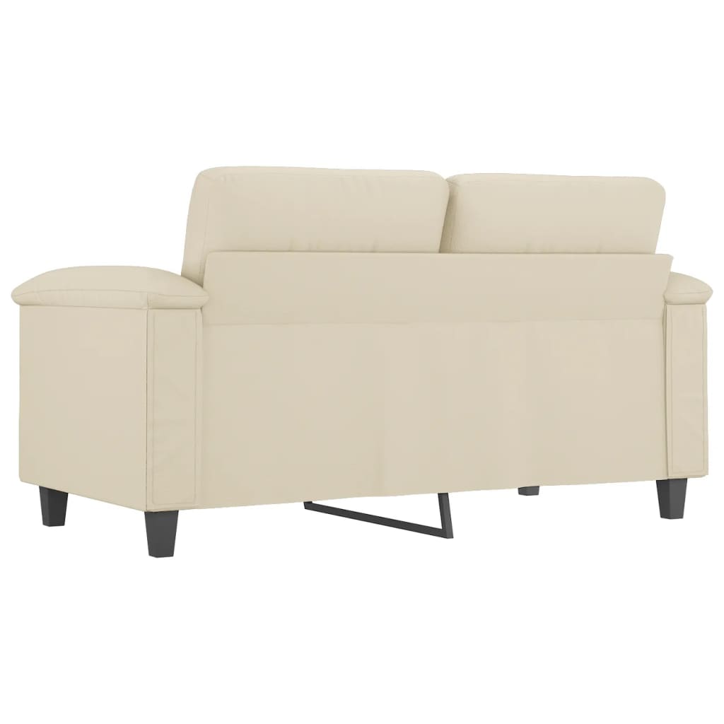 2-seater sofa, cream, 120 cm, ecological leather