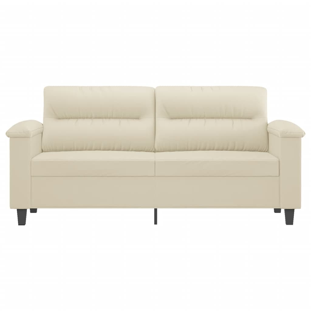 2-seater sofa, cream, 140 cm, ecological leather