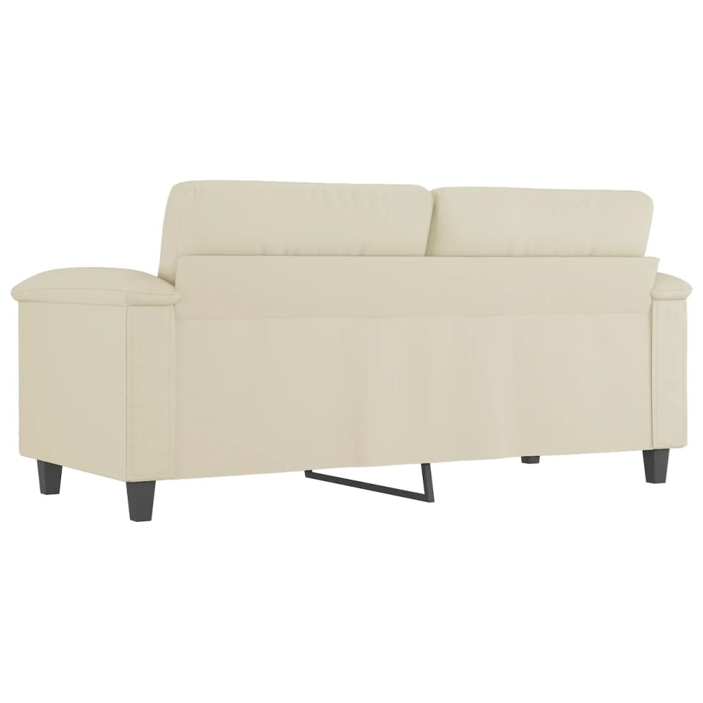2-seater sofa, cream, 140 cm, ecological leather