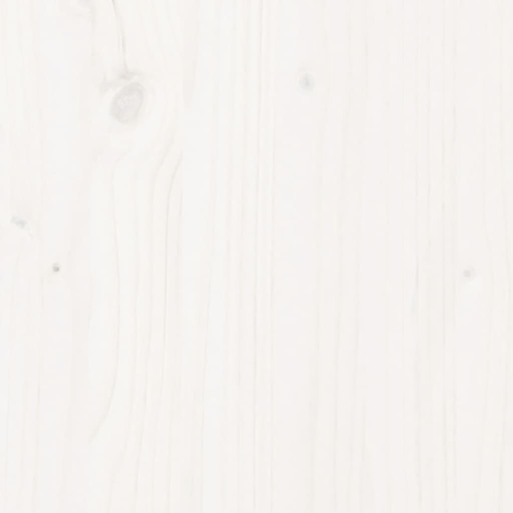 Round table top, white, Ø90x3 cm, solid pine wood