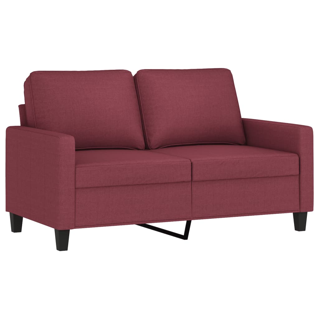 2-seater sofa, wine red, 120 cm, fabric