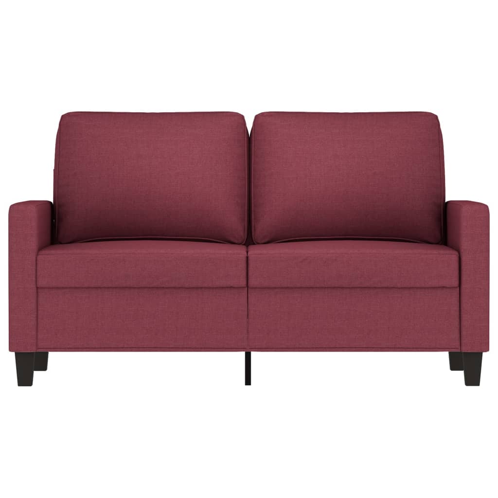 2-seater sofa, wine red, 120 cm, fabric