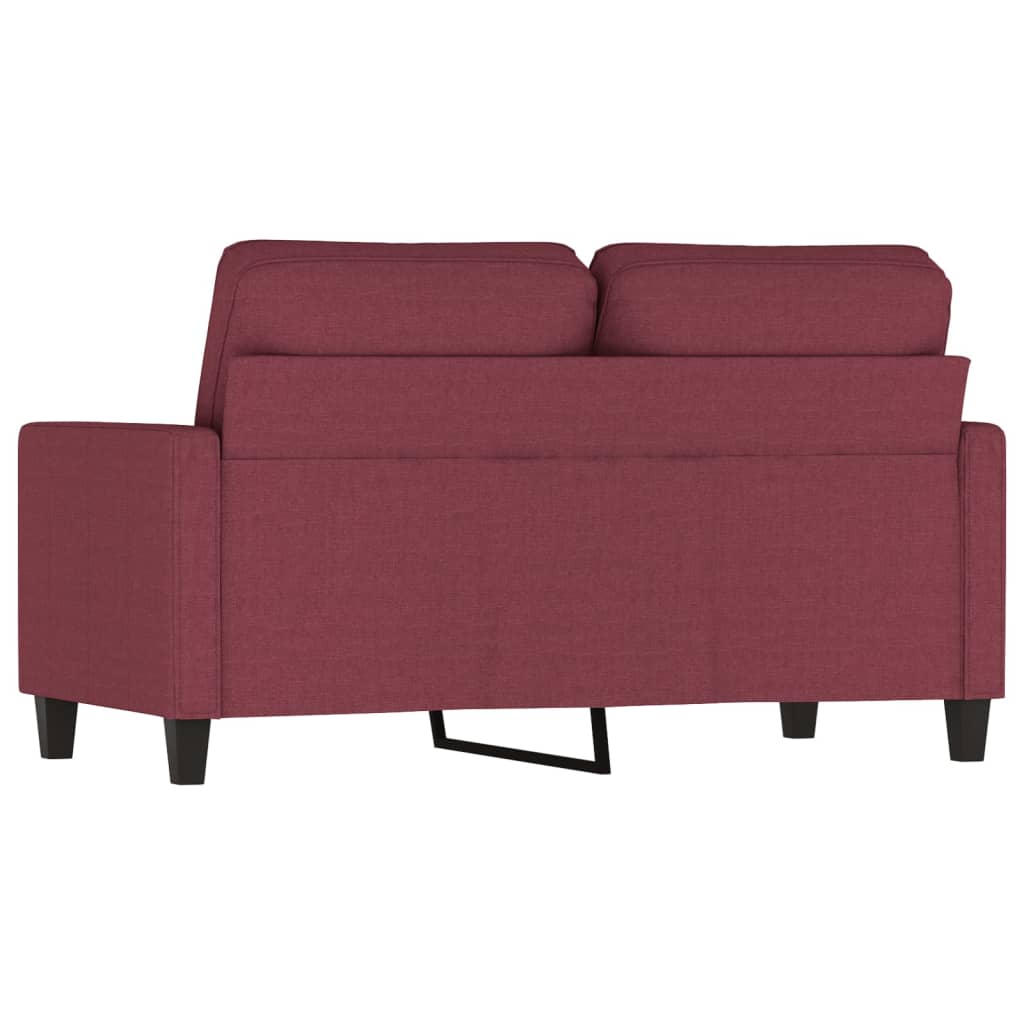 2-seater sofa, wine red, 120 cm, fabric