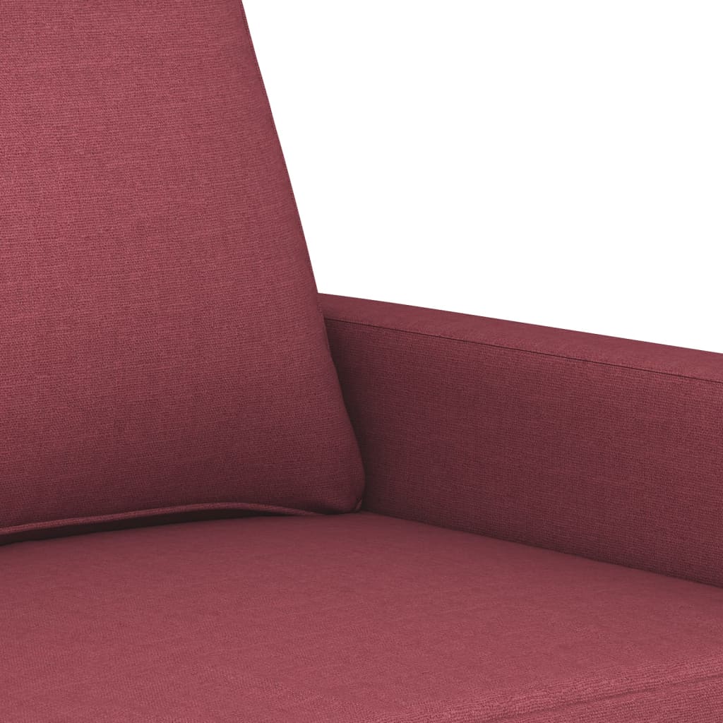 2-seater sofa, wine red, 120 cm, fabric