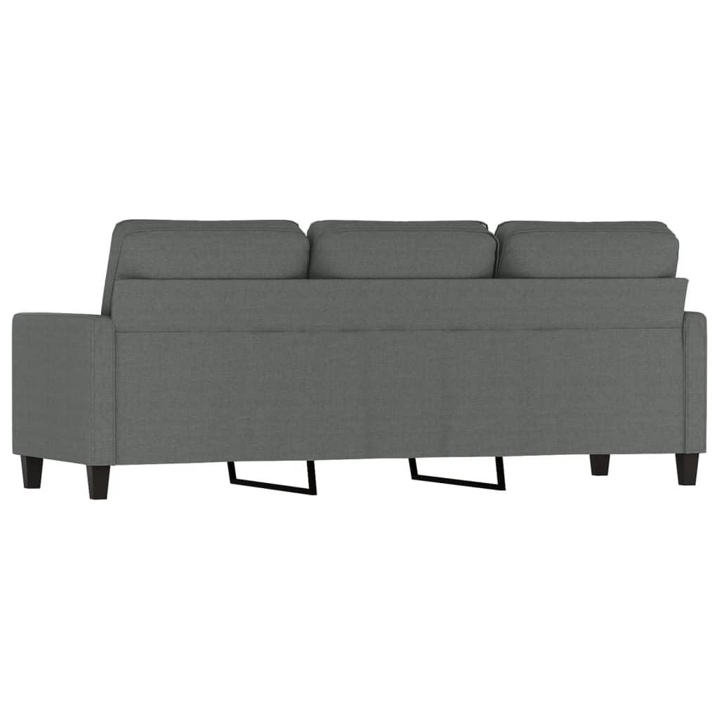 3-seater sofa, dark grey, 180 cm, fabric