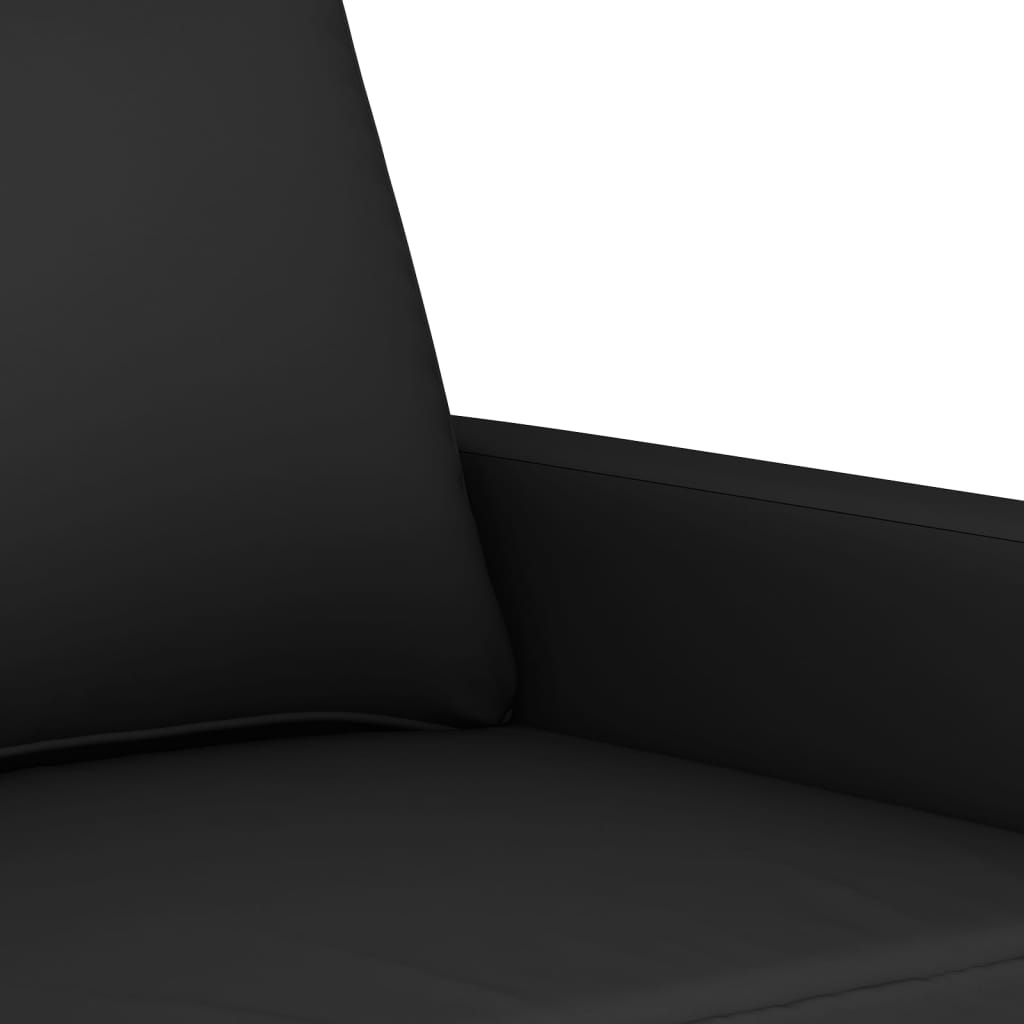 3-seater sofa, Black, 180 cm, velvet