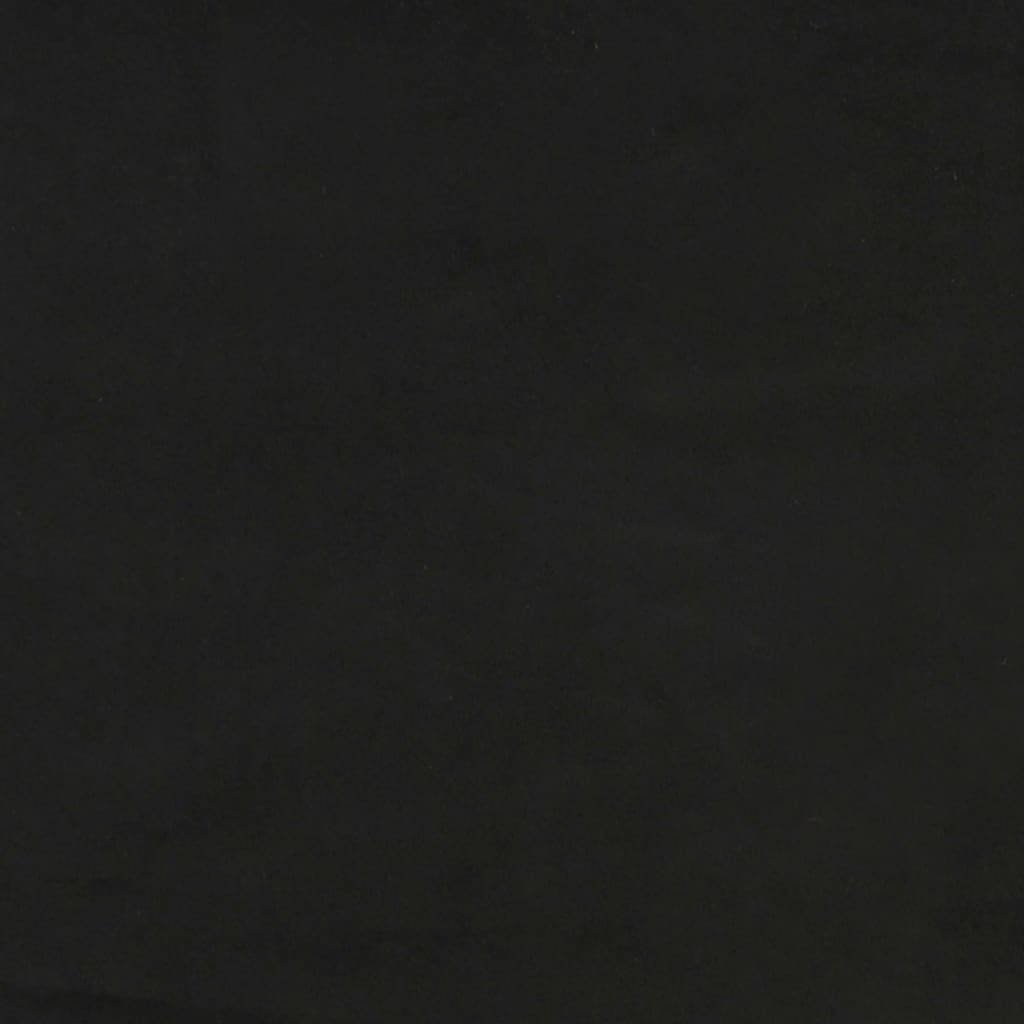 3-seater sofa, Black, 180 cm, velvet