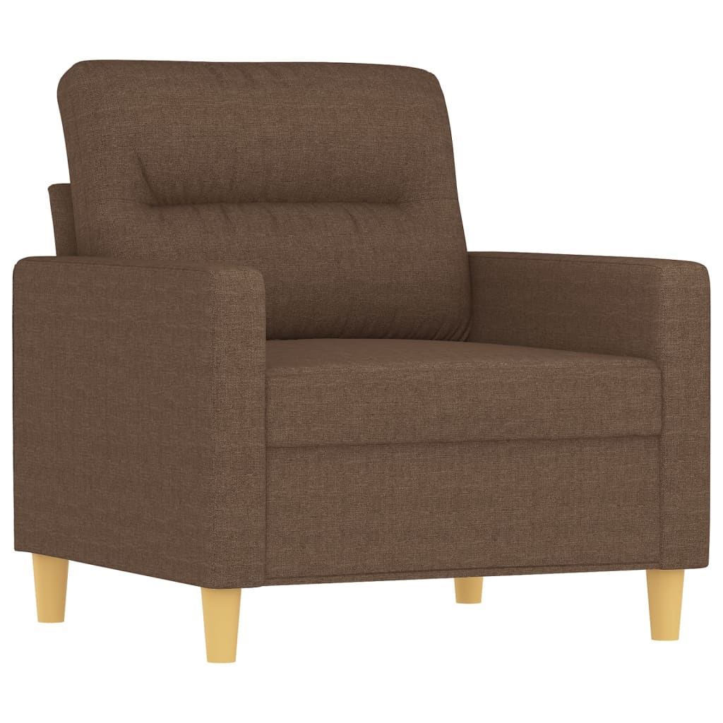 Sofa armchair, brown, 60 cm, textile material