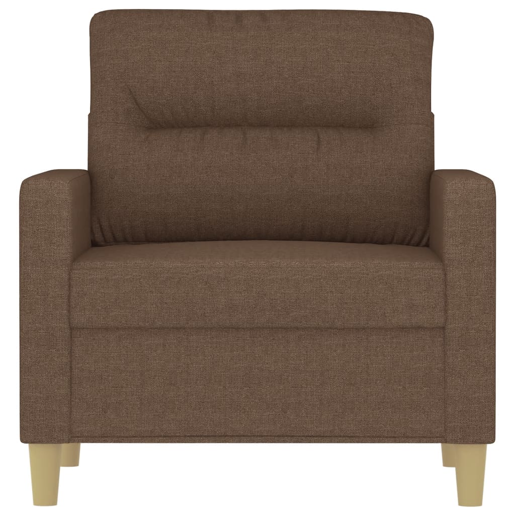 Sofa armchair, brown, 60 cm, textile material