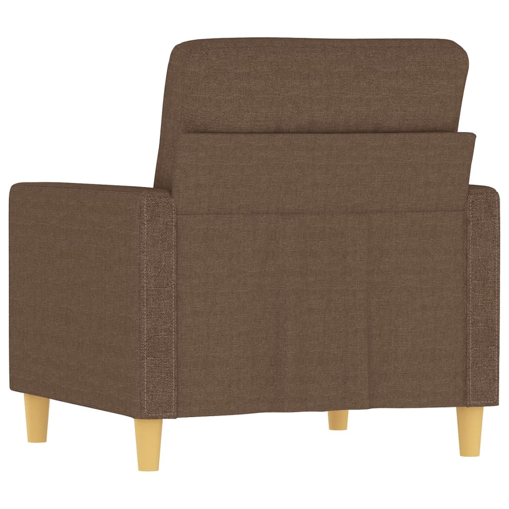 Sofa armchair, brown, 60 cm, textile material