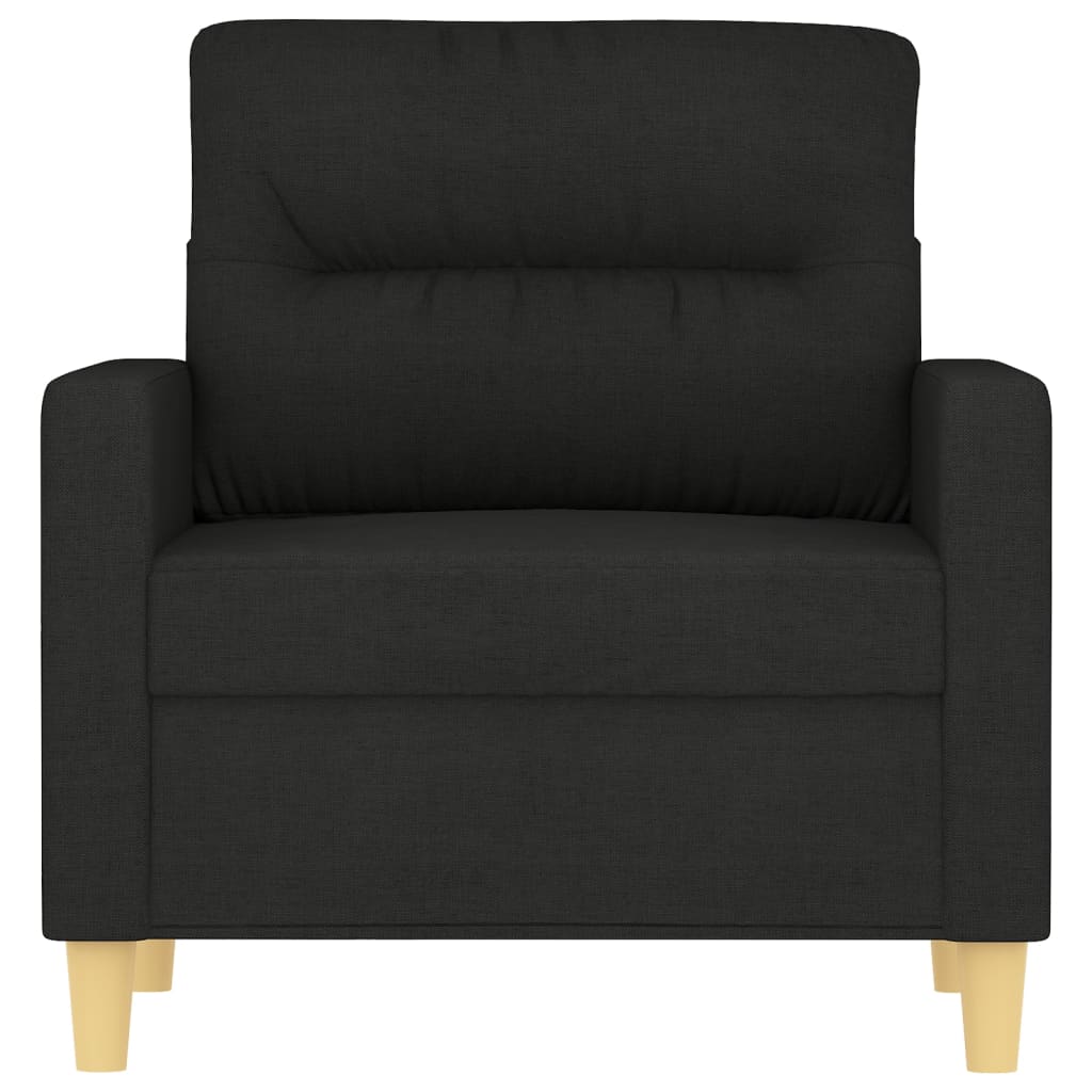 Sofa armchair, black, 60 cm, textile material