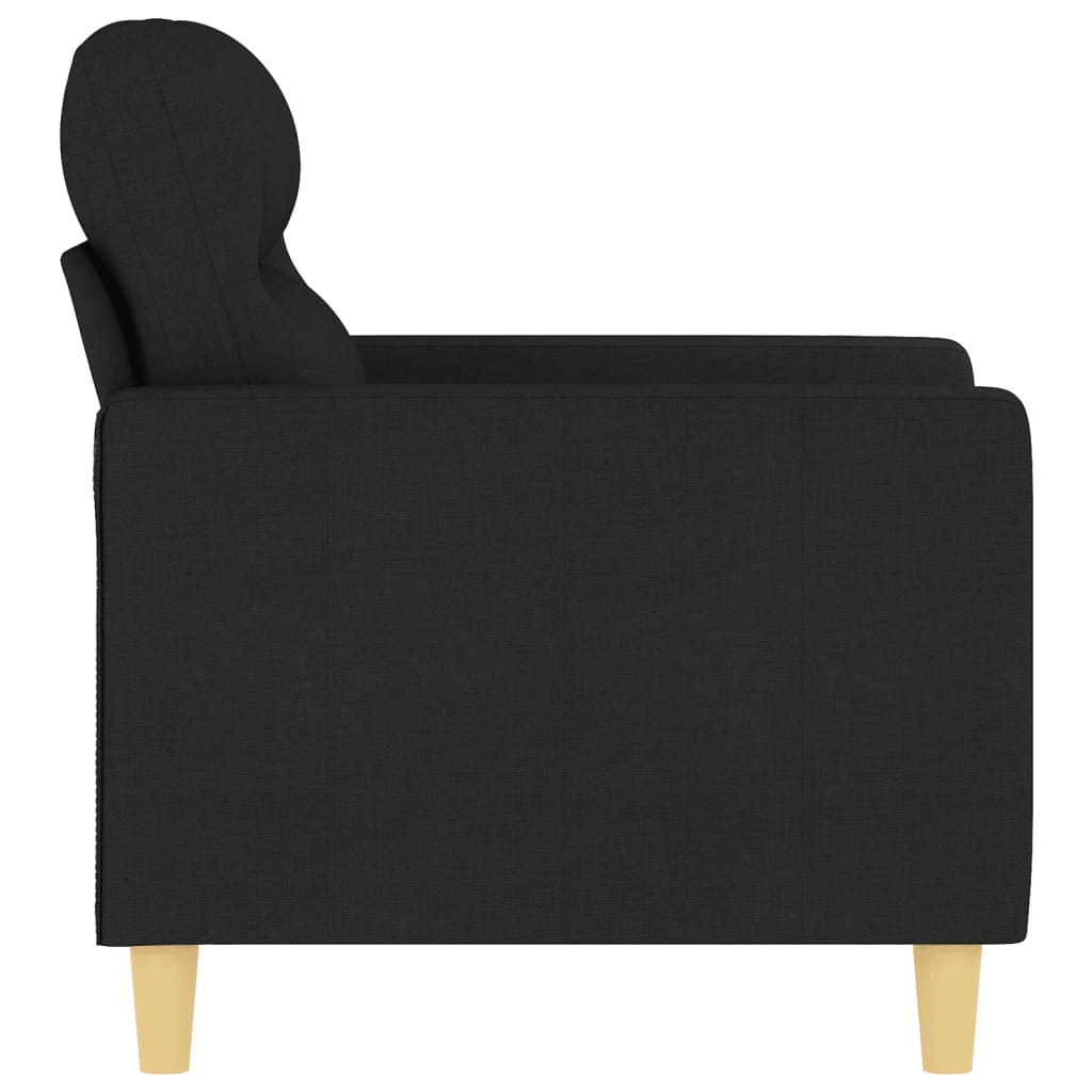 Sofa armchair, black, 60 cm, textile material