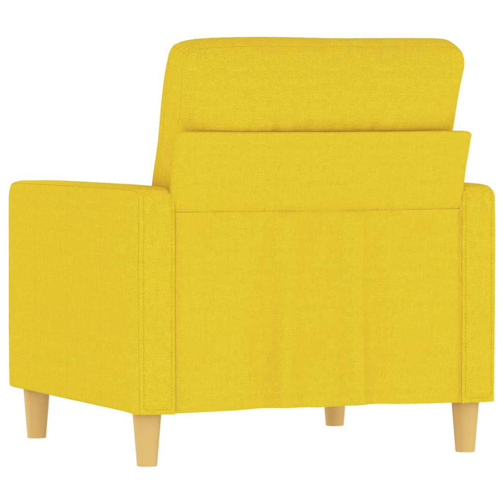 Sofa armchair, light yellow, 60 cm, fabric