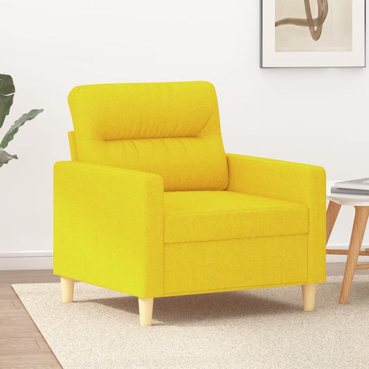 Sofa armchair, light yellow, 60 cm, fabric
