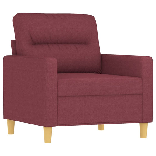 Sofa armchair, wine red, 60 cm, fabric