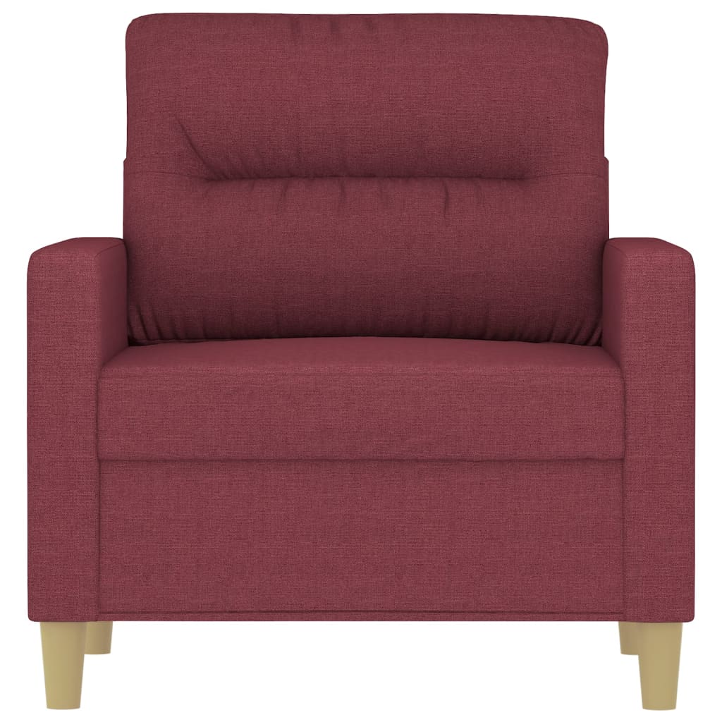Sofa armchair, wine red, 60 cm, fabric