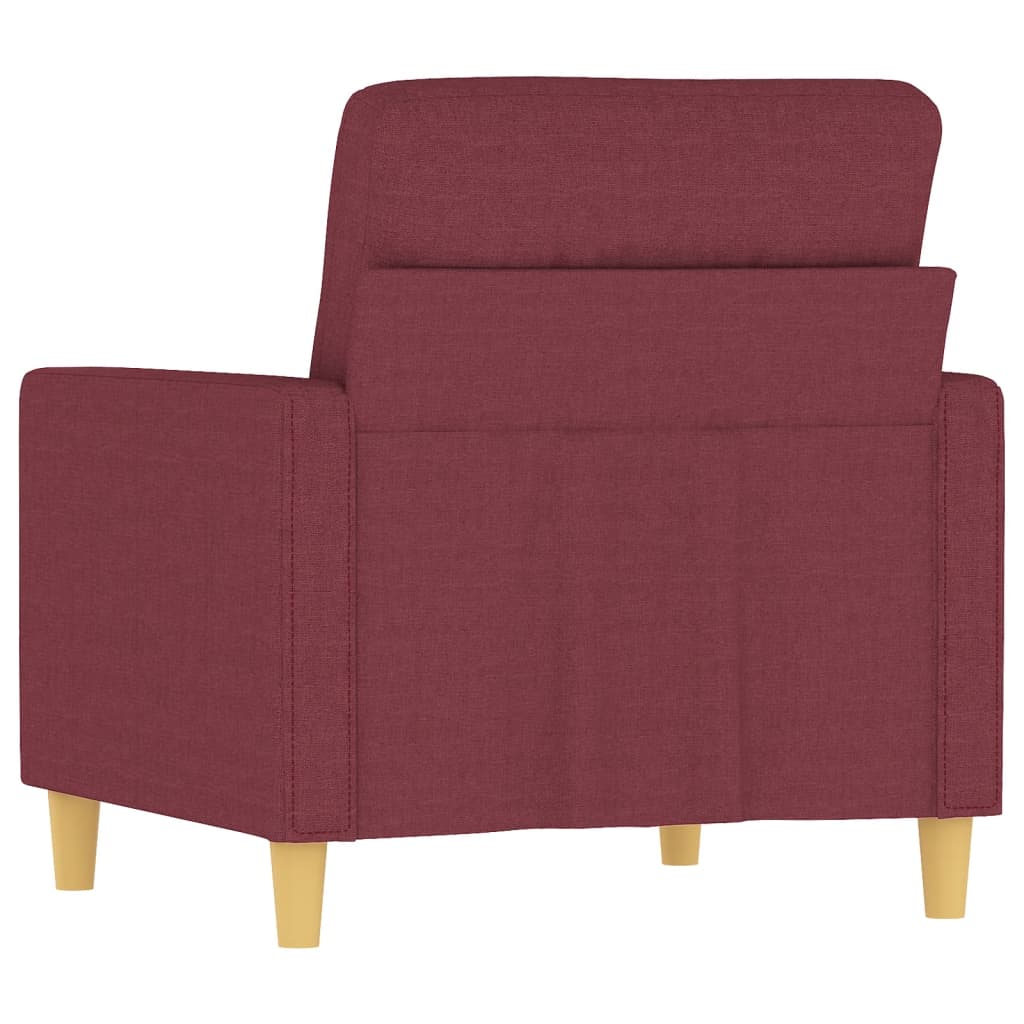 Sofa armchair, wine red, 60 cm, fabric