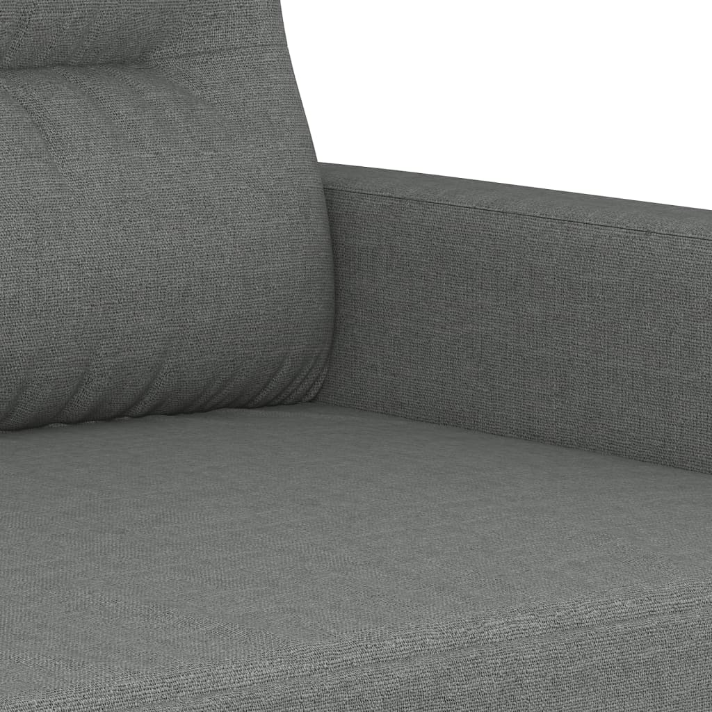 2-seater sofa, dark grey, 140 cm, fabric
