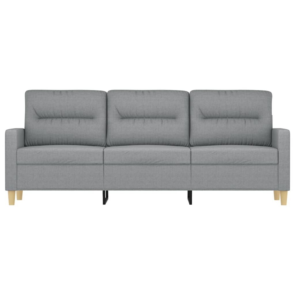 3-seater sofa, light gray, material 180CM textile