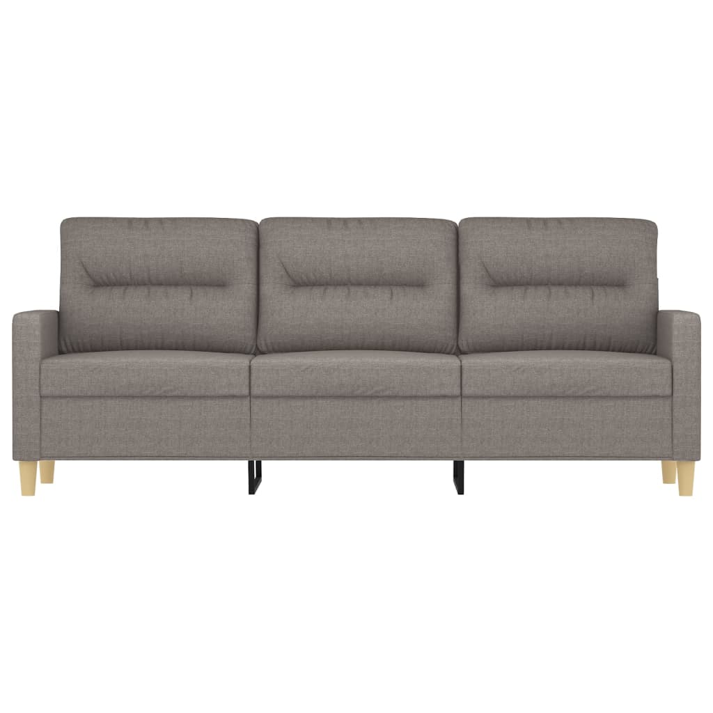 3-seater sofa, taupe, 180 cm, textile material
