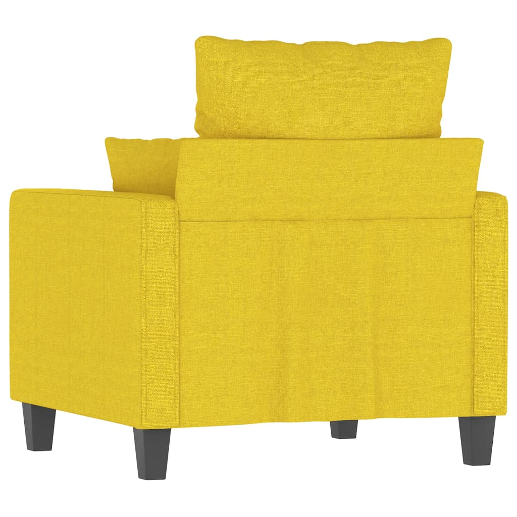 Sofa armchair, light yellow, 60 cm, fabric
