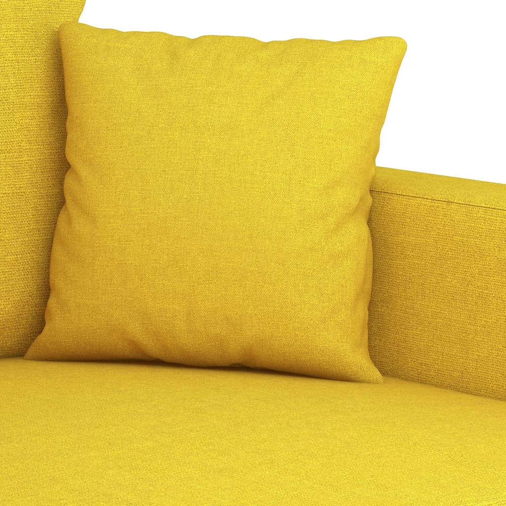Sofa armchair, light yellow, 60 cm, fabric