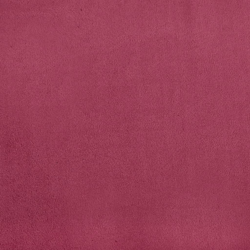 2-seater sofa, wine red, 140 cm, velvet