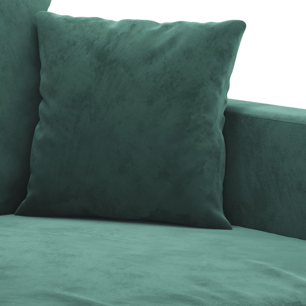 3-seater sofa, dark green, 180 cm, velvet