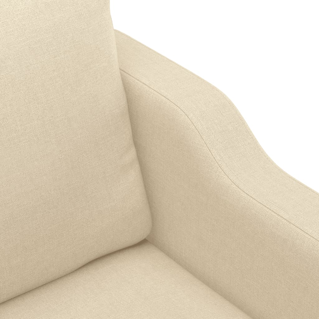 Sofa armchair, cream, 60 cm, textile material