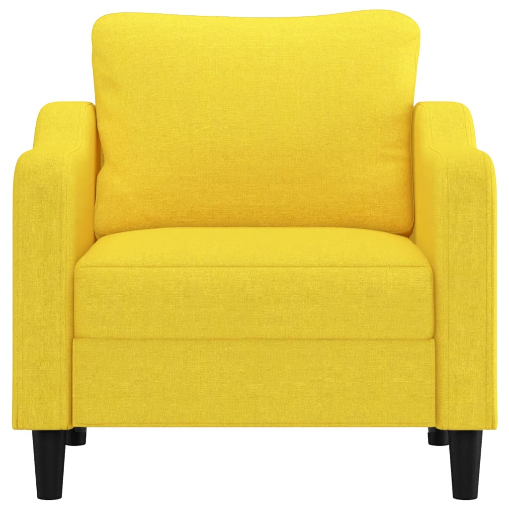 Sofa armchair, light yellow, 60 cm, fabric