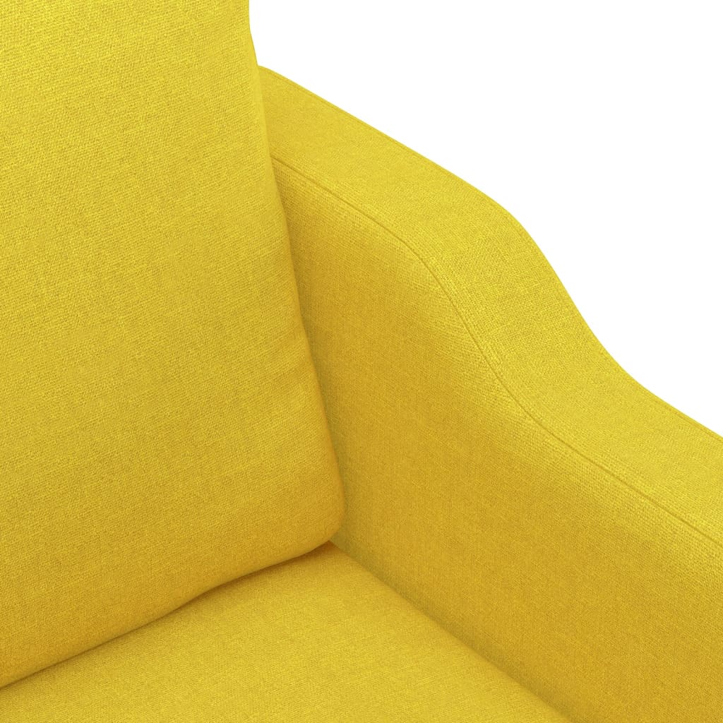 Sofa armchair, light yellow, 60 cm, fabric