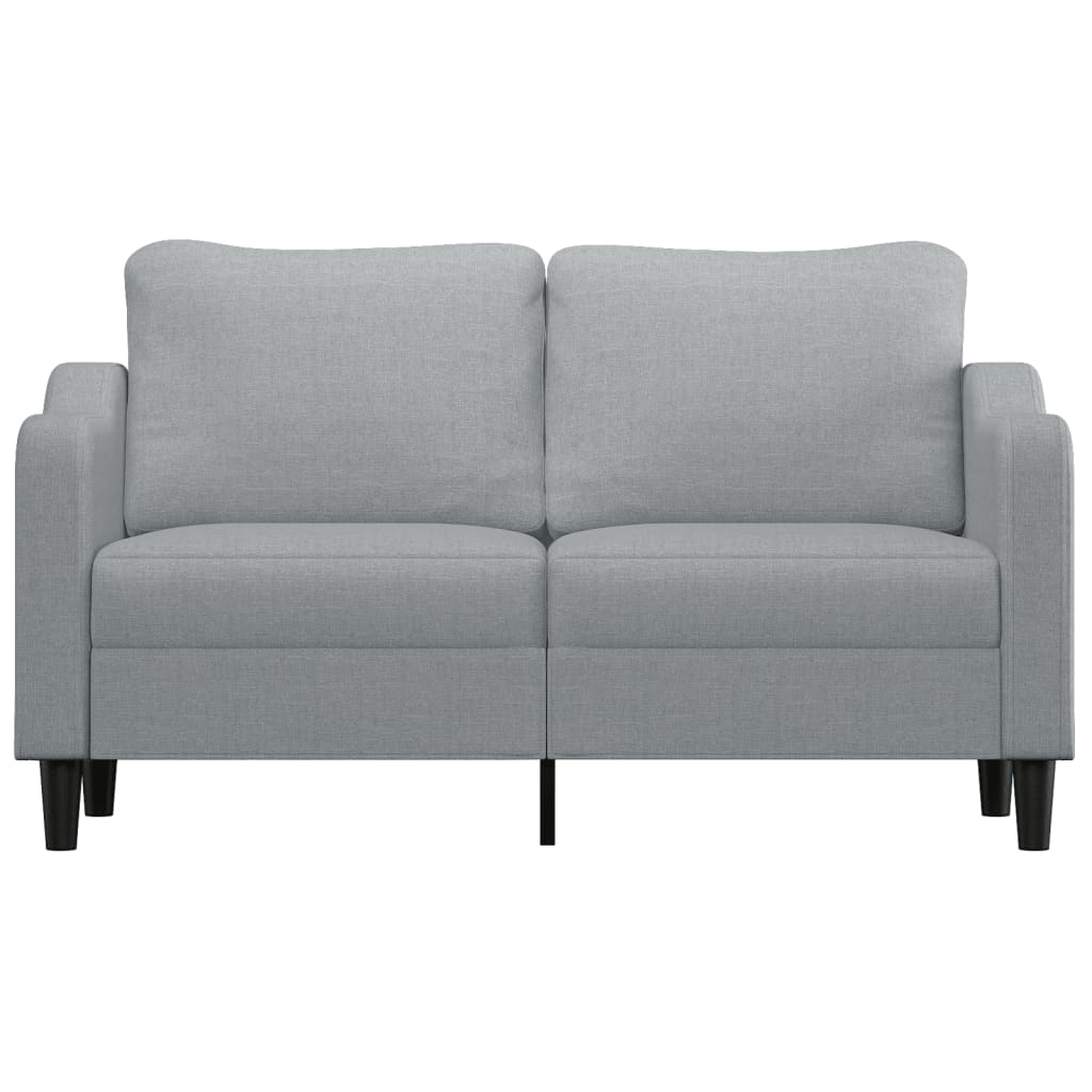 2-seater sofa, light grey, 140 cm, textile material