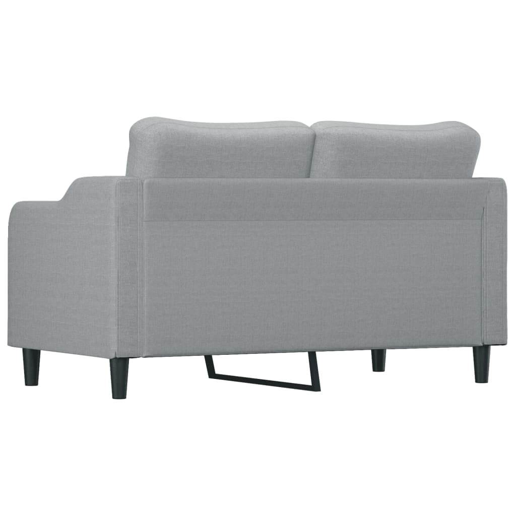 2-seater sofa, light grey, 140 cm, textile material