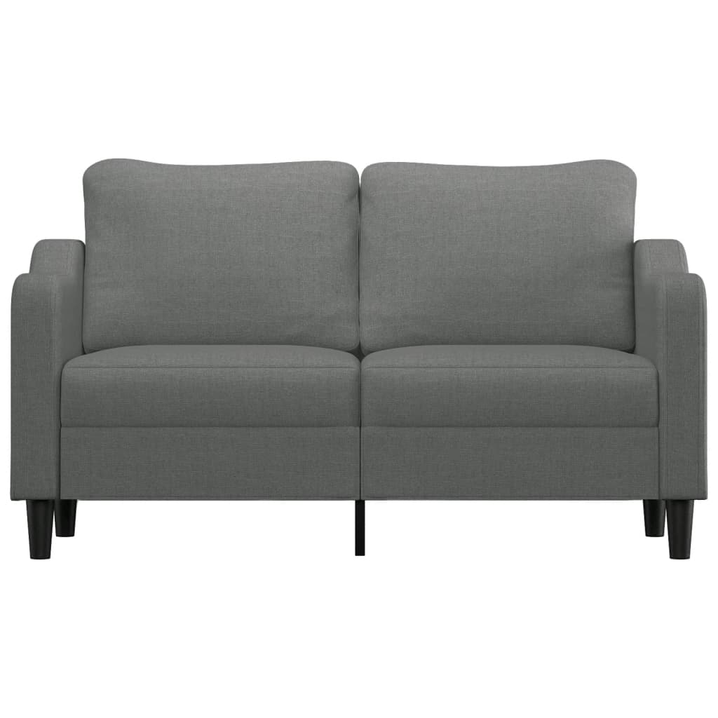 2-seater sofa, dark grey, 140 cm, fabric