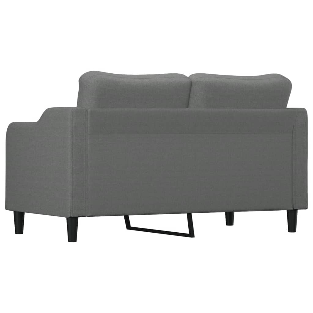 2-seater sofa, dark grey, 140 cm, fabric