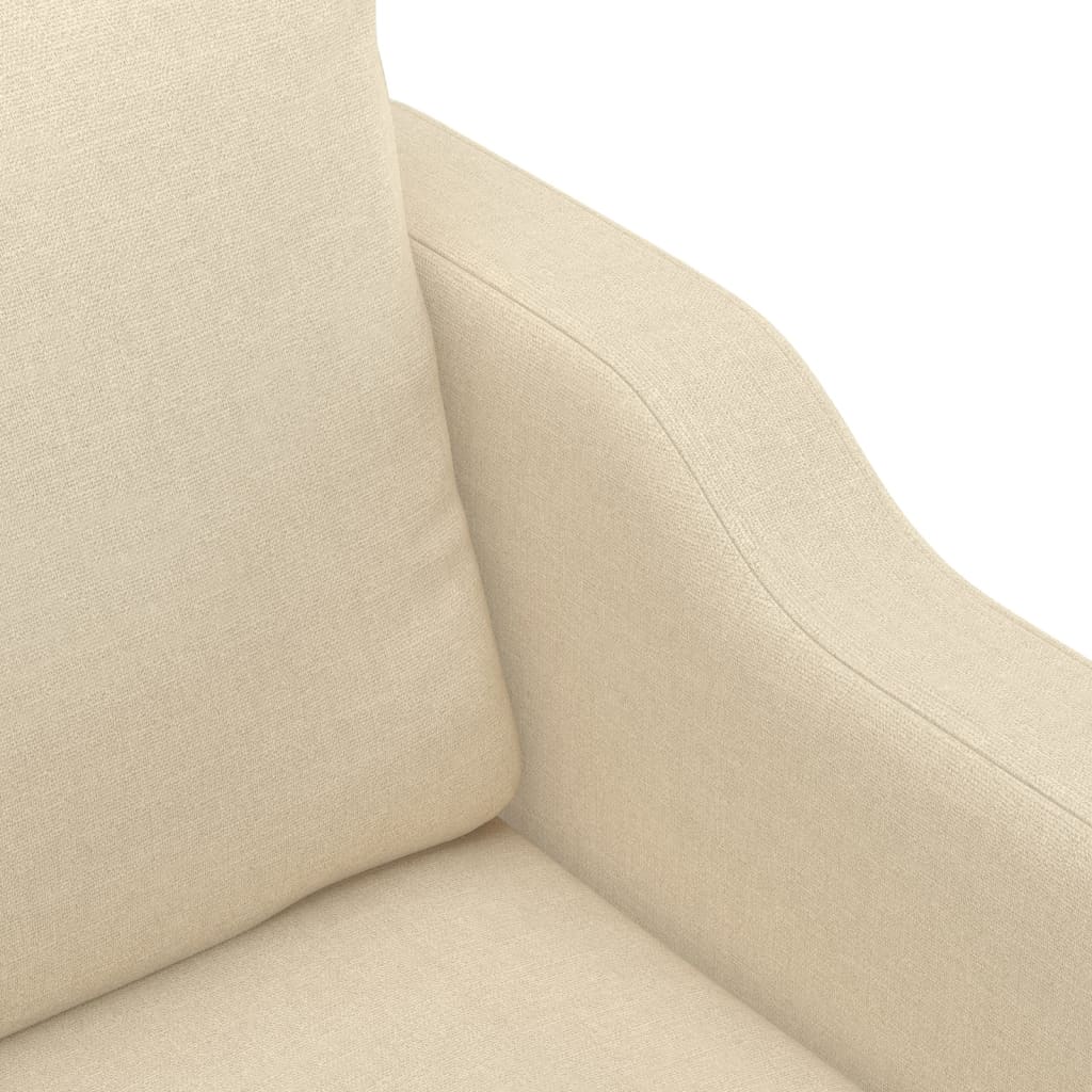 Canapea cu 2 locuri, crem, 140 cm, material textil