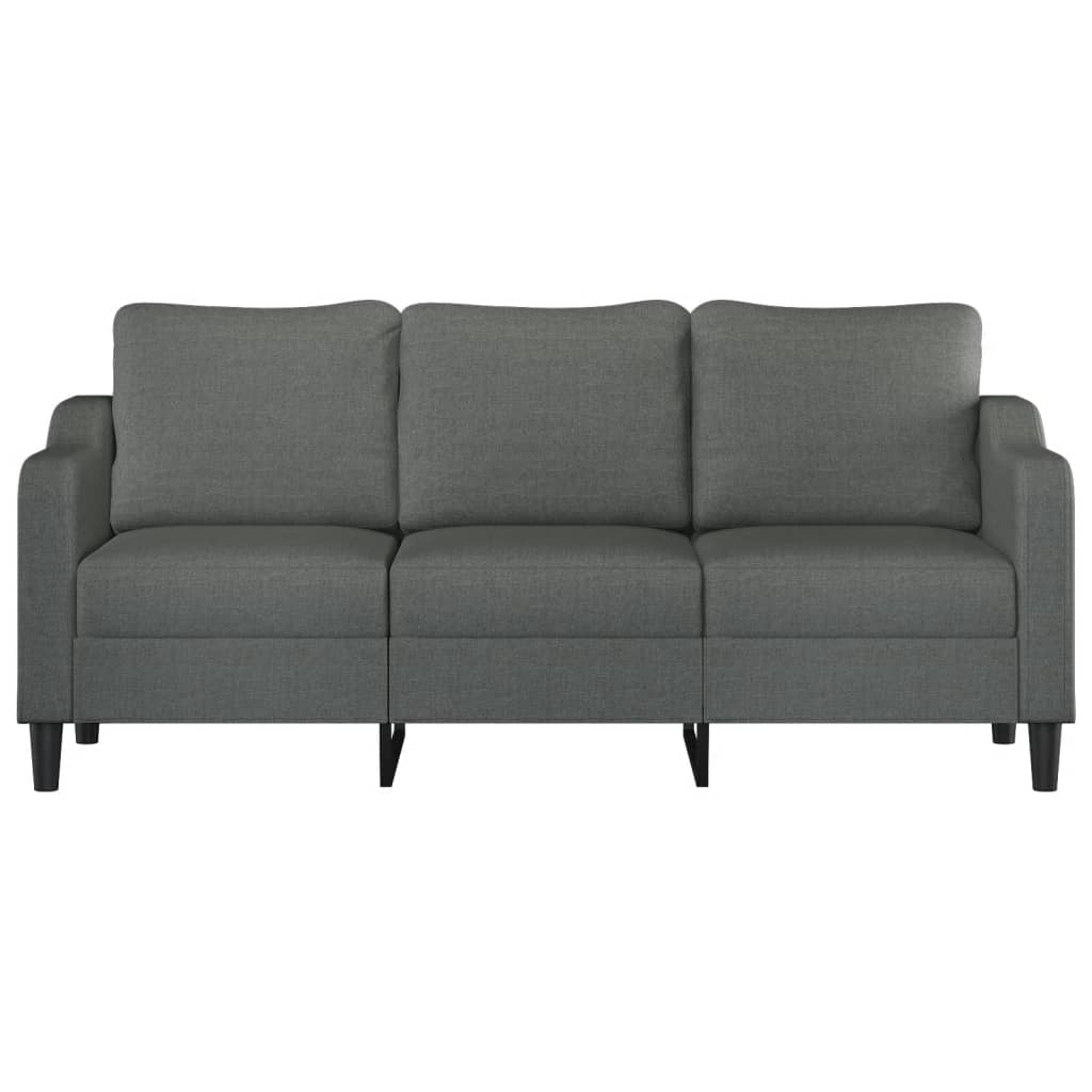3-seater sofa, dark grey, 180 cm, fabric