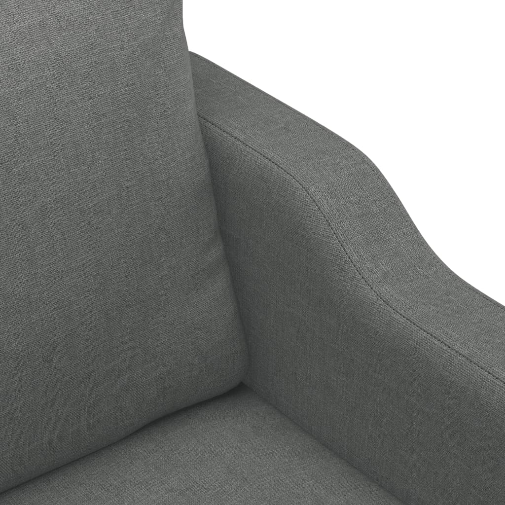 3-seater sofa, dark grey, 180 cm, fabric