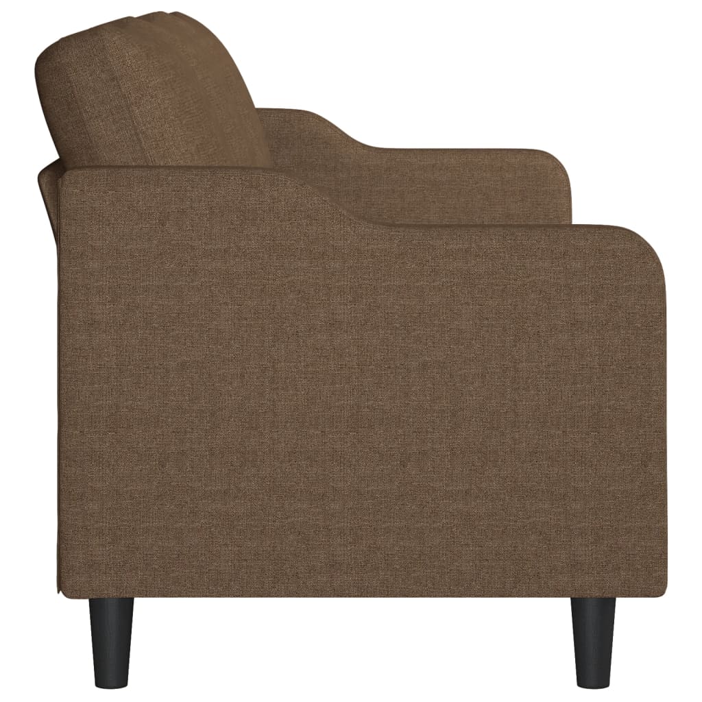 3-seater sofa, brown, 180 cm, textile material