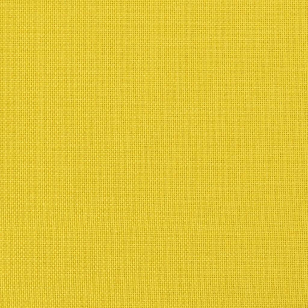 Canapea cu 3 locuri, galben deschis, 180 cm, material textil