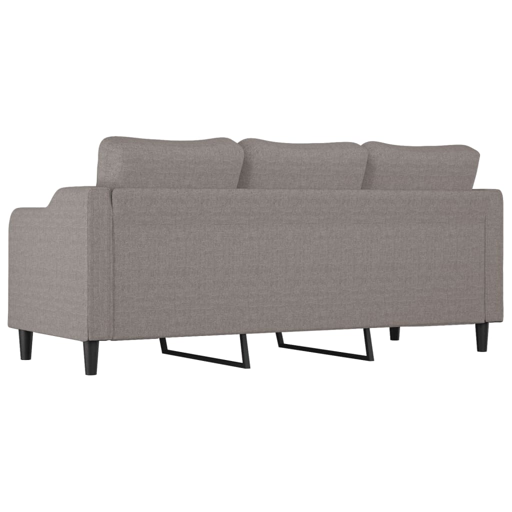 Canapea cu 3 locuri, taupe, 180 cm, material textil