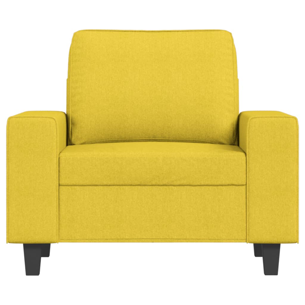 Sofa armchair, light yellow, 60 cm, fabric