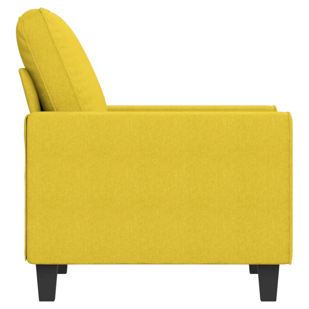 Sofa armchair, light yellow, 60 cm, fabric